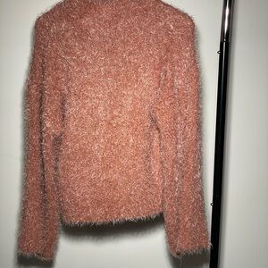 Cupcakes & Cashmere Pink Teddy Jacket Cozy Oversized Fit